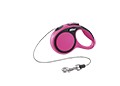 Flexi New Comfort Seil-Roll-Leine 3 m pink