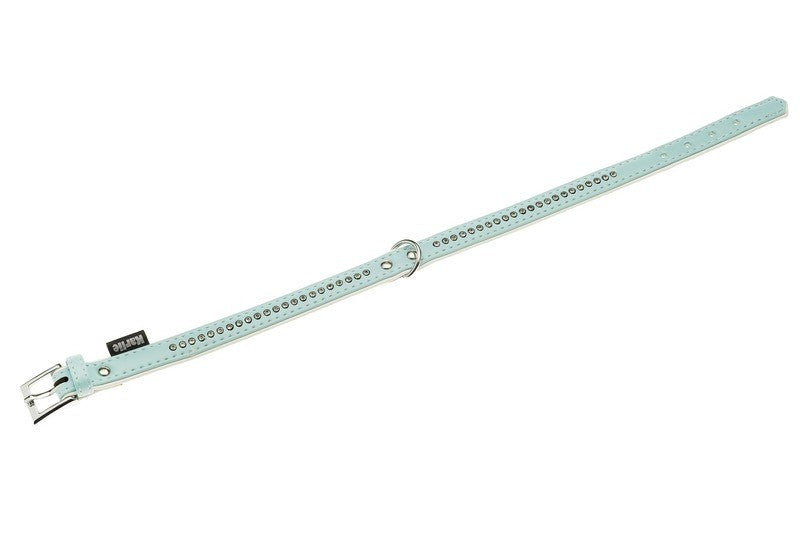 Kunstleder Halsband Monte Carlo 37cm hellblau