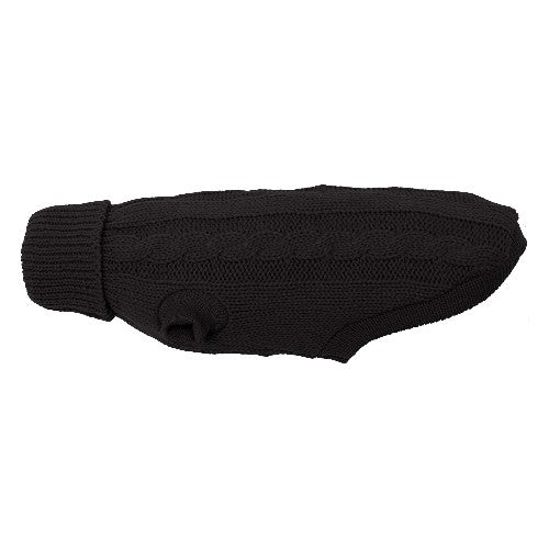 Wolters Zopf-Strickpullover Hüttenzauber schwarz 45 cm