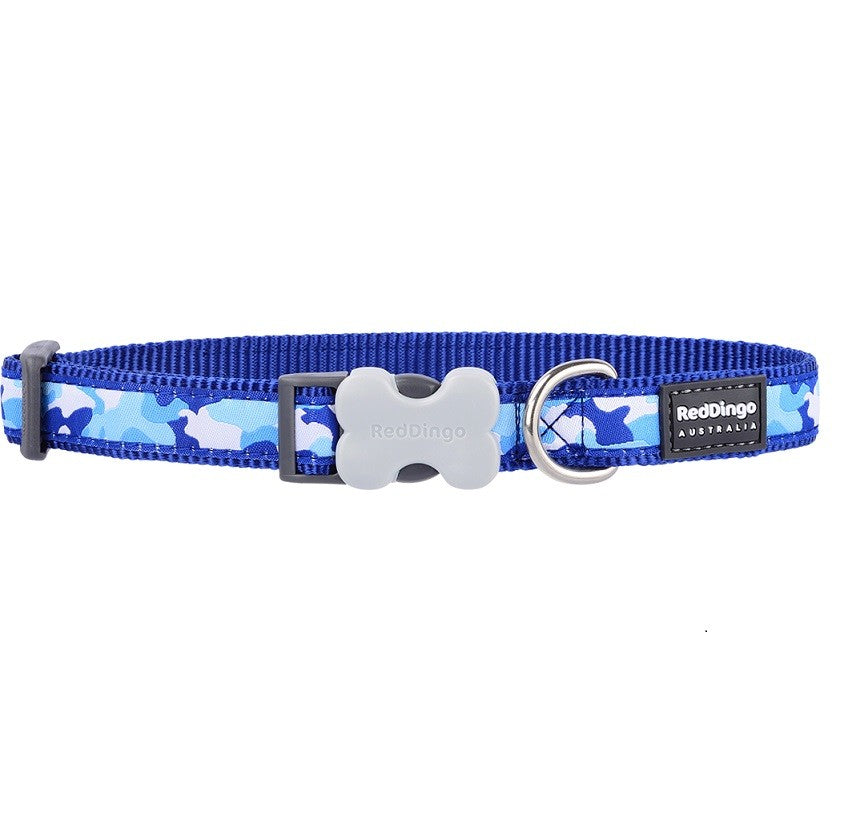 Red Dingo Halsband XS, 20-32cm, Camouflage Navy – Chihuahua Shop