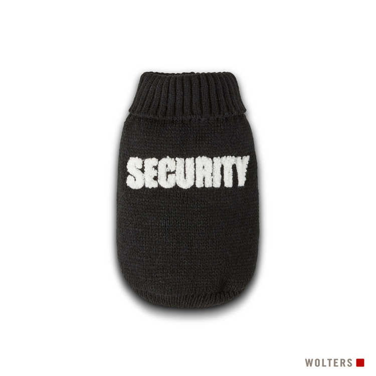 Strickpullover Security schwarz-weiß